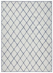 NORTHRUGS - Hanse Home koberce Kusový koberec Twin-Wendeteppiche 103119 blau creme – na von aj na doma - 120x170 cm