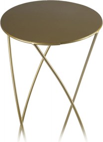 STOJAN NA KVETINÁČ SPIRAL 70X22,5X22,5 CM ZLATÁ