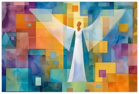 Obraz - Geometrický anjel (90x60 cm)