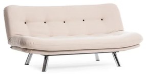 Dvojmiestná rozkladacia pohovka BAKU krémová