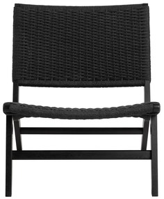 Křeslo Carson z masivu černé