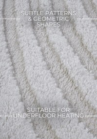 Kusový koberec Gallery 106086 Cream z kolekcie Elle, 160x235, biela, obývacia izba, ELLE Decoration