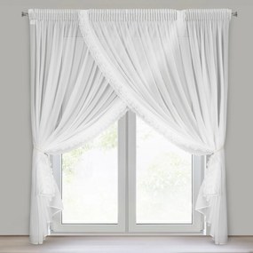 ZÁCLONA NA PÁSKE LUISA 400X250 CM BIELA