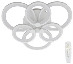 LED Prisadený luster SIENA LED/72W/230V biela + diaľkové ovládanie