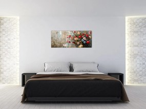 Obraz - Váza kvetov (120x50 cm)