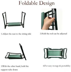 Multifunkčná záhradná stolička Beast 900180 - 59 x 49 x 27 cm