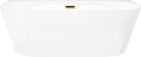 Nástenná vaňa Corsan Mono 150 korok zlatý, široký okraj