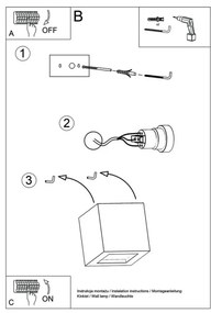 Sollux SL.0005 - Nástenné svietidlo LEO 1xE27/60W/230V biela