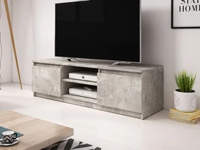 TV stolík Ziziko, Farby: dub wotan / dub wotan + čierny grafit, Osvetlenie: osvetlenie LED biele