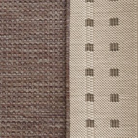 DY ZARA 11 obojstranný koberček s výšivkou, hnedý Rozmer: 60 cm