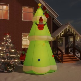 Nafukovací vianočný stromček s LED 500 cm 345295