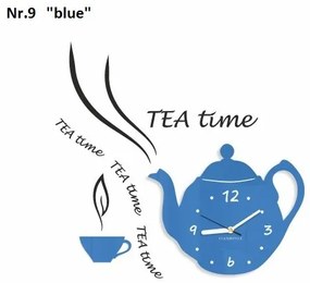 Dekoračné kuchynské hodiny Tea Time sivá