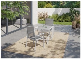 Livarno home Hliníkový skladací stôl Houston, biely  (100386251)