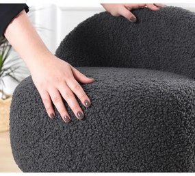 Taburet MIKI, pr. 46 cm, tmavosivý