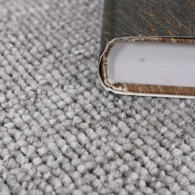 Betap, Metrážny koberec Debut 71, na mieru, šíře 4m, šedá, filc, detská izba