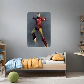 Textilná nálepka na stenu "Ironman"