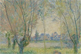Obraz - Claude Monet, Woman Seated under the Willows, reprodukcia (90x60 cm)