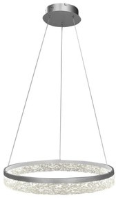 LED luster na lanku GALA LED/25W/230V Ø 50 cm strieborný