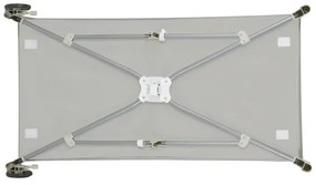 Lionelo - Cestovná postieľka FLOWER Cappuccino