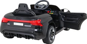 Ramiz Elektrické autíčko Audi RS E-Tron GT pre deti čierne + diaľkové ovládanie + pohon 4x4 + rádio MP3 + LED + EVA