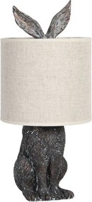 Stolová lampa v dizajne králika s béžovým tienidlom – Ø 20*45 cm E27/max 1*60W