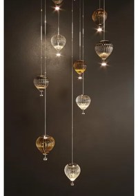 MAXLIGHT P0575 - LED Luster na lanku PALLONCINI 2xLED/3W/230V pr. 12 cm béžová