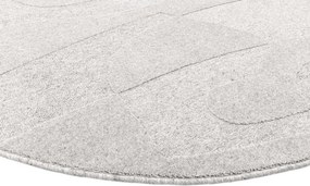 Koberec Agnella Morphic Botanica svetlosivý kruh