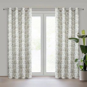 ZATEMŇOVACÍ ZÁVES NA KRÚŽKOCH LUCINA2 140X250 CM VZOROVANÁ