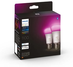 Philips HUE LED White and color Ambiance žiarovka E27 2x9W 1100lm 2000-6500K+RGB stmievateľná BlueTooth 2-set