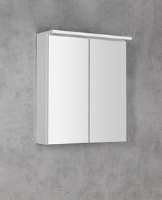 Aqualine Aqualine, KAWA STRIP Galérka s LED osvetlením 60x70x22cm, biela, WGL60S