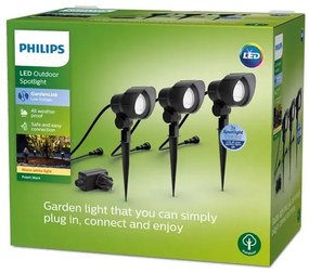 Philips -SADA 3x LED Vonkajšie bodové svietidlo GARDENLINK LED/6W/230V 2700K IP44