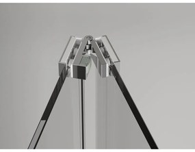 Mexen Exo, sprchovací kút so skladacími dverami 70 x 90 cm, 6mm číre sklo, chrómový profil, 816-070-090-01-00