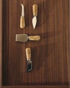 Nože v súprave 4 ks na syr z nehrdzavejúcej ocele Adoma – Kave Home