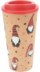 Hrnček s plastovým viečkom Gnomes, 500 ml, 9 x 18 cm