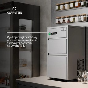 Klarstein Powericer XL, výrobník ľadu, priemyselné zariadenie na výrobu kociek ľadu, 145 W