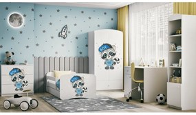 Detský šatník Babydreams 90 cm mýval biely