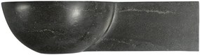 Sapho Sapho, BLOK kamenné umývadlo 40x10x23 cm, čierny Antracit, 2401-32