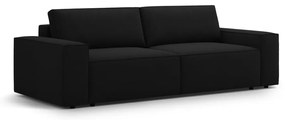 Čierna rozkladacia pohovka 247 cm Jodie – Micadoni Home