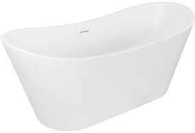Mexen Montana, voľne stojaca vaňa 180 x 80 cm, biela, biely prepad, 52011808000-20