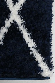 Koberec Boho 610 NAVY BLUE/CREAM rozmery koberec: 80x150 cm
