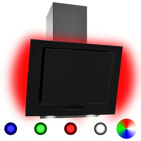 RGB Nástenný digestor s LED 60 cm nehrdzavejúca oceľ a tvrdené sklo