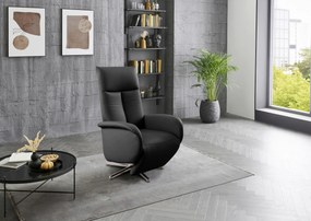 XXXLutz RELAXAČNÉ KRESLO, koža, čierna Sit & More - Online Only obývacie izby - 000144006129