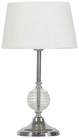 CLX Moderná stolná lampa PALERMO, 1xE27, 60W, biela