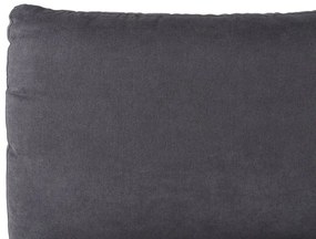 Manželská posteľ 160 cm MELIA (polyester) (tmavosivá) (s roštom). Vlastná spoľahlivá doprava až k Vám domov. 1023471