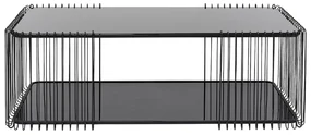 Wire Double konferenčný stolík čierny 120 cm