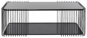 Wire Double konferenčný stolík čierny 120 cm