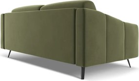 Zelená zamatová pohovka 202 cm Nalu – Makamii