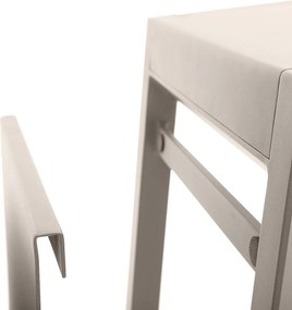 DEOKORK Kovový odkladací stolík LISABON (ivory)