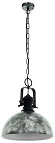 Eglo 79415 - Závesný luster na reťazi SADDINGTON 1xE27/60W/230V sivá