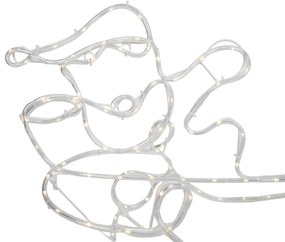 Vianočná stojaca lampa Sob so sánkami 176 cm vrátane LED s časovačom IP44 - Sori